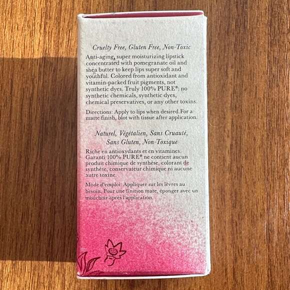 NWT 100% Pure Fruit Pigmented Pomegranate Oil Anti-Aging Lipstick - Primrose 🥳 - Picture 3 of 10